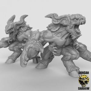 Impression 3D figurines jeux de rôle D&D, Saga, 9th Age, Glabrezu Demon