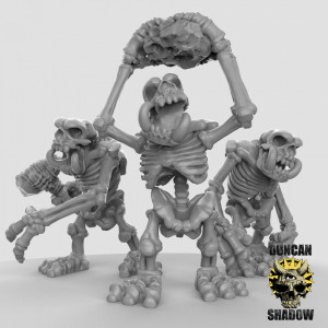 Impression 3D figurines jeux de rôle D&D, Saga, 9th Age, Skeleton Stone Troll