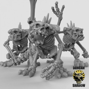 Impression 3D figurines jeux de rôle D&D, Saga, 9th Age, Skeleton River Trolls