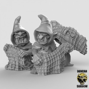 Impression 3D figurines jeux de rôle D&D, Saga, 9th Age, Goblin Netters