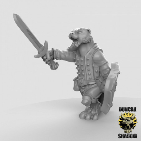 Figurines Anthropomorphes Duncan Shadow – Impression 3D pour Wargames et Jeux de Rôle
