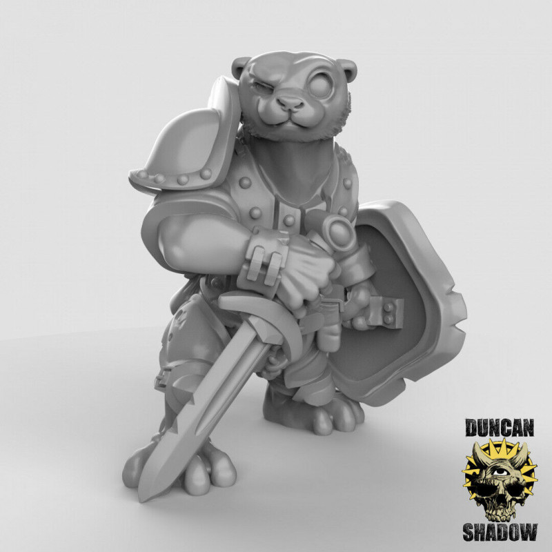 Figurines Anthropomorphes Duncan Shadow – Impression 3D pour Wargames et Jeux de Rôle
