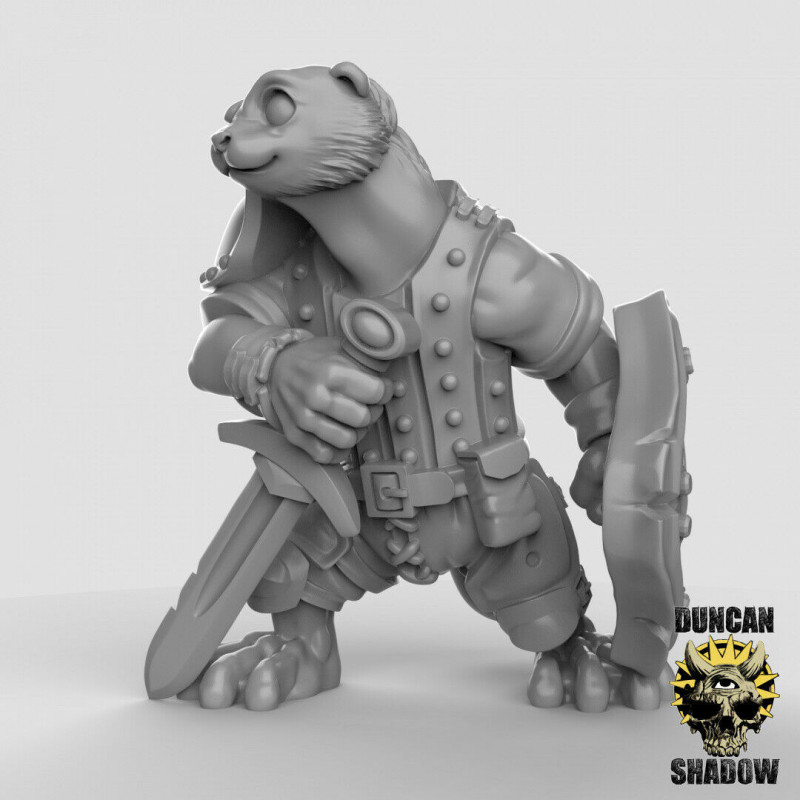Figurines Anthropomorphes Duncan Shadow – Impression 3D pour Wargames et Jeux de Rôle
