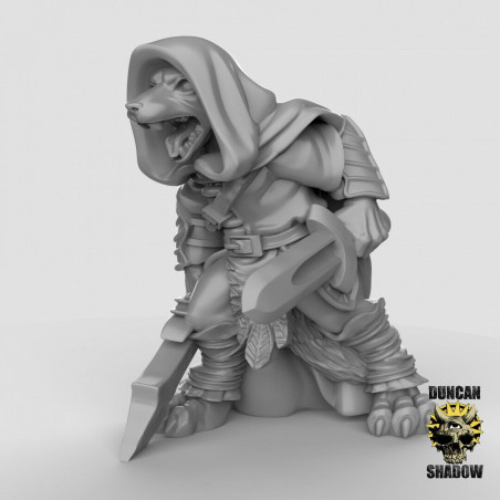 Figurines Anthropomorphes Duncan Shadow – Impression 3D pour Wargames et Jeux de Rôle
