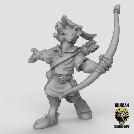 Figurines Anthropomorphes Duncan Shadow – Impression 3D pour Wargames et Jeux de Rôle
