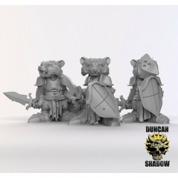 Figurines Anthropomorphes Duncan Shadow – Impression 3D pour Wargames et Jeux de Rôle
