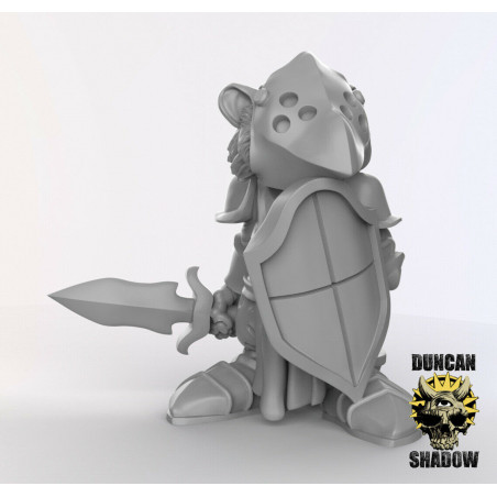 Figurines Anthropomorphes Duncan Shadow – Impression 3D pour Wargames et Jeux de Rôle
