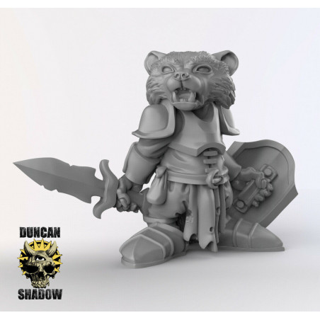 Figurines Anthropomorphes Duncan Shadow – Impression 3D pour Wargames et Jeux de Rôle
