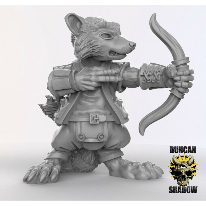 Figurines Anthropomorphes Duncan Shadow – Impression 3D pour Wargames et Jeux de Rôle
