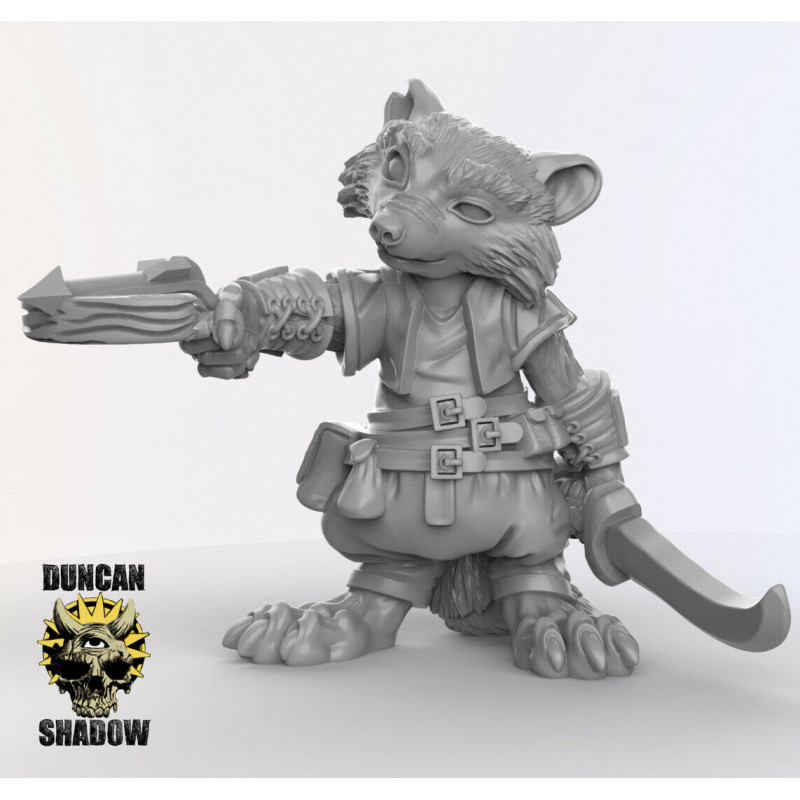 Figurines Anthropomorphes Duncan Shadow – Impression 3D pour Wargames et Jeux de Rôle
