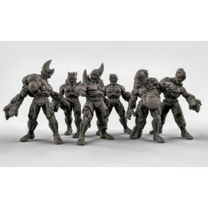 Impression 3D figurines jeux de rôle D&D, Saga, 9th Age, Rad Zombies 