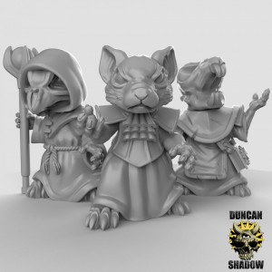 Impression 3D figurines jeux de rôle D&D, Saga, 9th Age, Mousle Necromancers