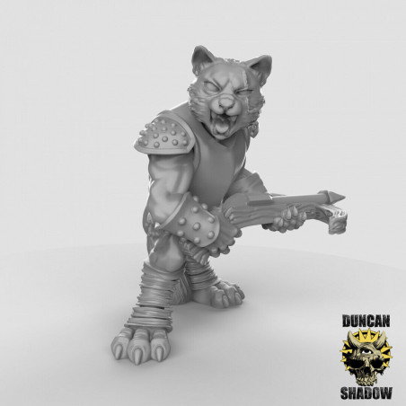Figurines Anthropomorphes Duncan Shadow – Impression 3D pour Wargames et Jeux de Rôle
