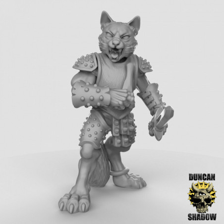 Figurines Anthropomorphes Duncan Shadow – Impression 3D pour Wargames et Jeux de Rôle
