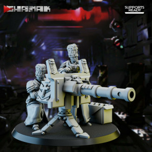 Figurine imprimée en 3D pour jeux de figurines Firstborn Heavy weapon team