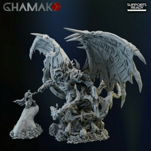 Avatars Of War 3D Printed miniature démon The chosen Diorama