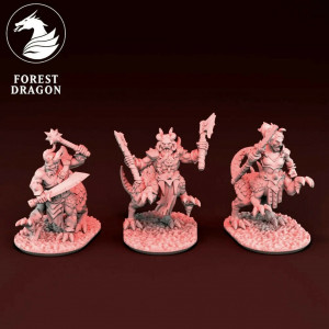 Forest Dragon impréssion 3d- 10mm- Lezards dragons