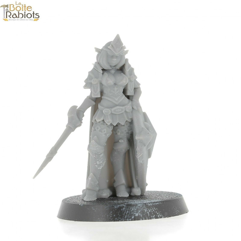 3D figurine 28mm Jeux de Rôle/9th age/Cthulu-Guerrière bouclier 1