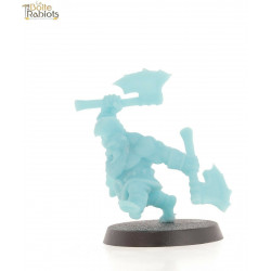 3D figurine 28mm Jeux de tôle/9th age/Cthulu-Berserker nain