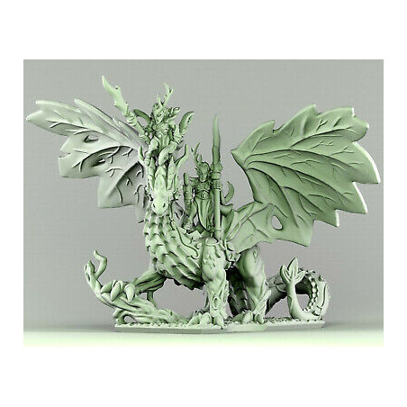 Forest Dragon impréssion 3d--Wood  elves- Dragon soeurs jumelles-Echelle 15mm