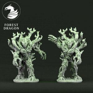 Forest Dragon impréssion 3d--Wood  elves- Hommes arbre-Echelle 15mm