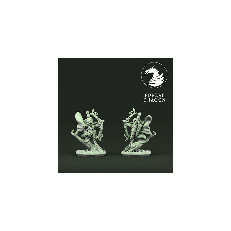 Forest Dragon impréssion 3d--Wood  elves- Rangers heros-Echelle 15mm