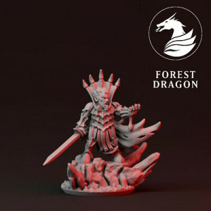 Forest Dragon impréssion 3d--Undead-Vampire-Echelle 15mm