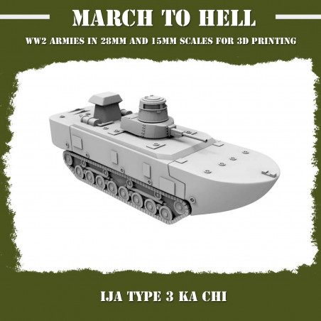 Véhicules Japonais 3D – Wargame WW2 – Figurines Résine 28mm et 15mm

