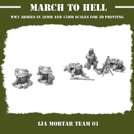 Infanterie Japonaise 3D – Wargame WW2 – Figurines 28mm et 15mm
