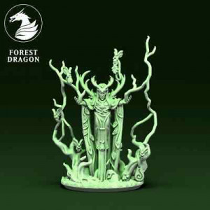 Forest Dragon impréssion 3d--Wood  elves- Sorcier éclairs 