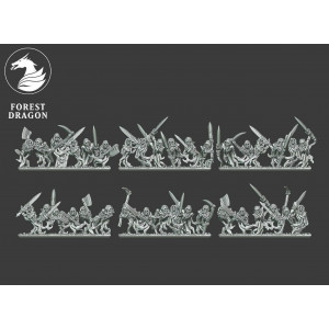 Forest Dragon Minihammer Impression 3D 10mm Undead vengeful spirits 15mm