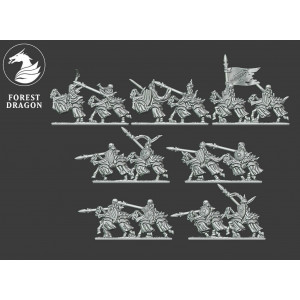 Forest Dragon Minihammer Impression 3D 10mm Undead skeleton cavalry 15mm