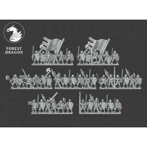 Forest Dragon Minihammer Impression 3D 10mm Bretonnian spearmen