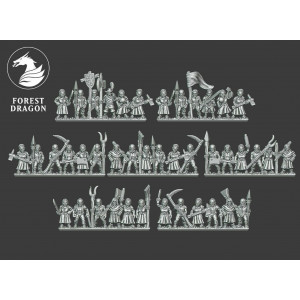 Forest Dragon Minihammer Impression 3D 10mm Bretonnian paysan