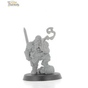 3D figurine 28mm Jeux de Rôle/9th age/Cthulu-Nain avec pipe