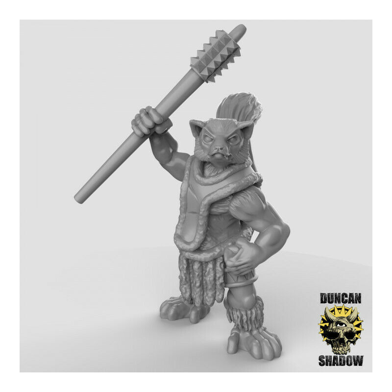 Figurines Anthropomorphes Duncan Shadow – Impression 3D pour Wargames et Jeux de Rôle

