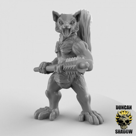 Figurines Anthropomorphes Duncan Shadow – Impression 3D pour Wargames et Jeux de Rôle
