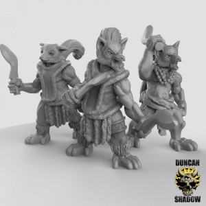 Impression 3D figurines jeux de rôle D&D, Saga, 9th Age,Lemure folk with Kukri