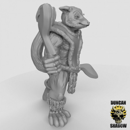 Figurines Anthropomorphes Duncan Shadow – Impression 3D pour Wargames et Jeux de Rôle
