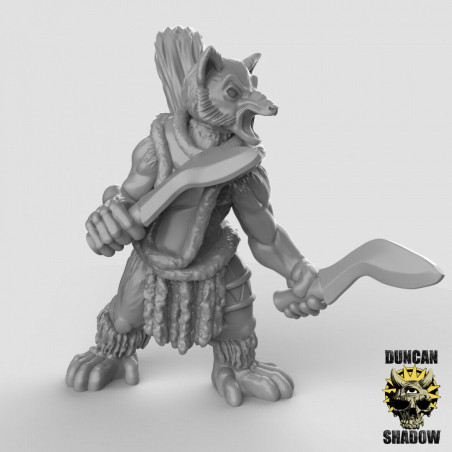 Figurines Anthropomorphes Duncan Shadow – Impression 3D pour Wargames et Jeux de Rôle
