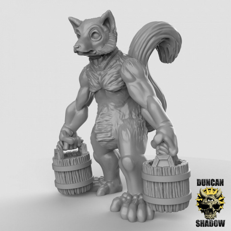 Figurines Anthropomorphes Duncan Shadow – Impression 3D pour Wargames et Jeux de Rôle
