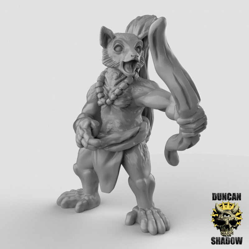 Figurines Anthropomorphes Duncan Shadow – Impression 3D pour Wargames et Jeux de Rôle
