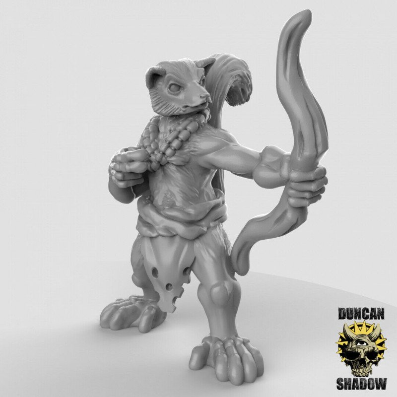 Figurines Anthropomorphes Duncan Shadow – Impression 3D pour Wargames et Jeux de Rôle
