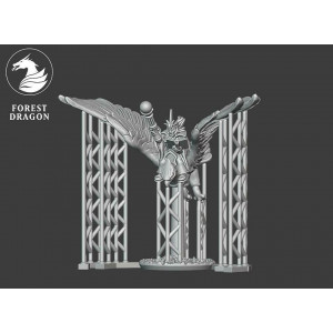 Forest Dragon impréssion 3d-High elves-Magicien sur aigle 15mm