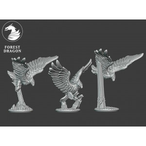 Forest Dragon impréssion 3d-High elves-Grands aigles 15mm