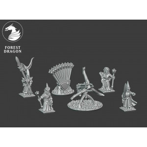 Forest Dragon impréssion 3d-High elves-Baliste 15mm