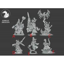 Forest Dragon impréssion 3d-High elves-Héros 15mm