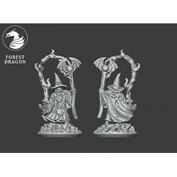 Forest Dragonimpréssion 3d--Undead- Nécromancien chapeau pointu  Echelle 15mm