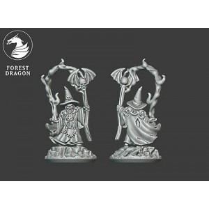 Forest Dragonimpréssion 3d--Undead- Nécromancien chapeau pointu  Echelle 15mm