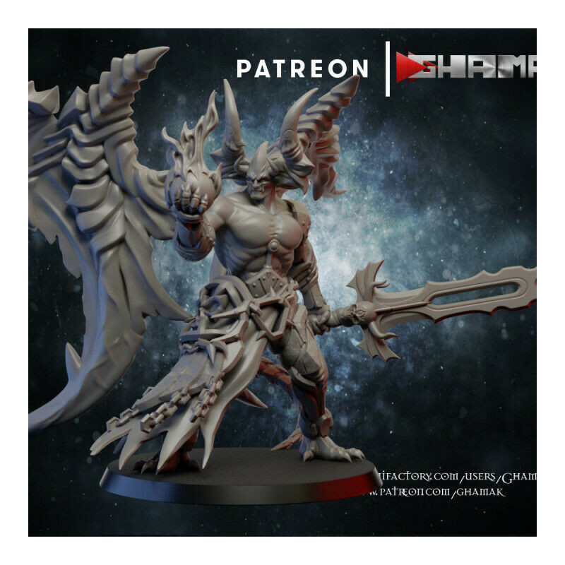 "Démons du Chaos Ghamak - Figurines 3D pour Wargames Fantasy & Batailles Épiques"